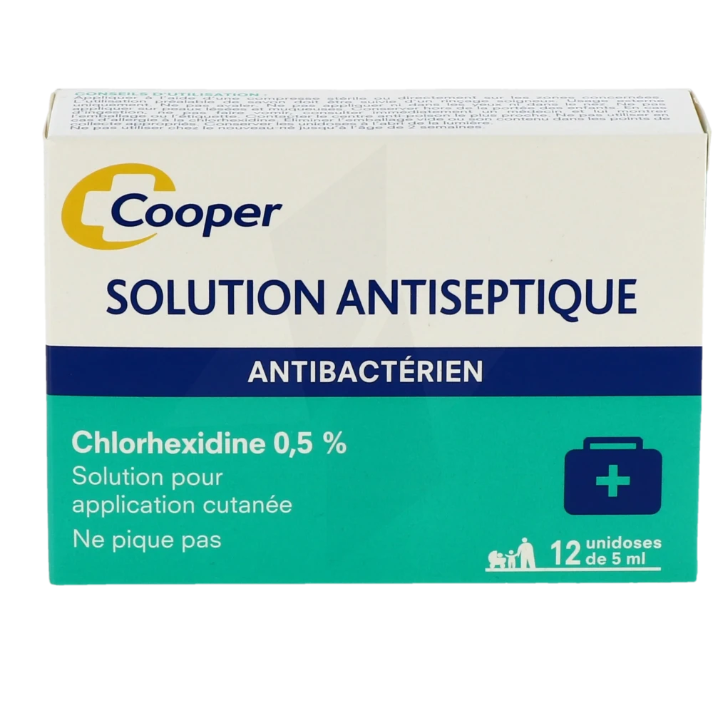 Chlorhexidine Cooper 0,5 % Solution Application Cutanée 12 Unidoses De 5 Ml