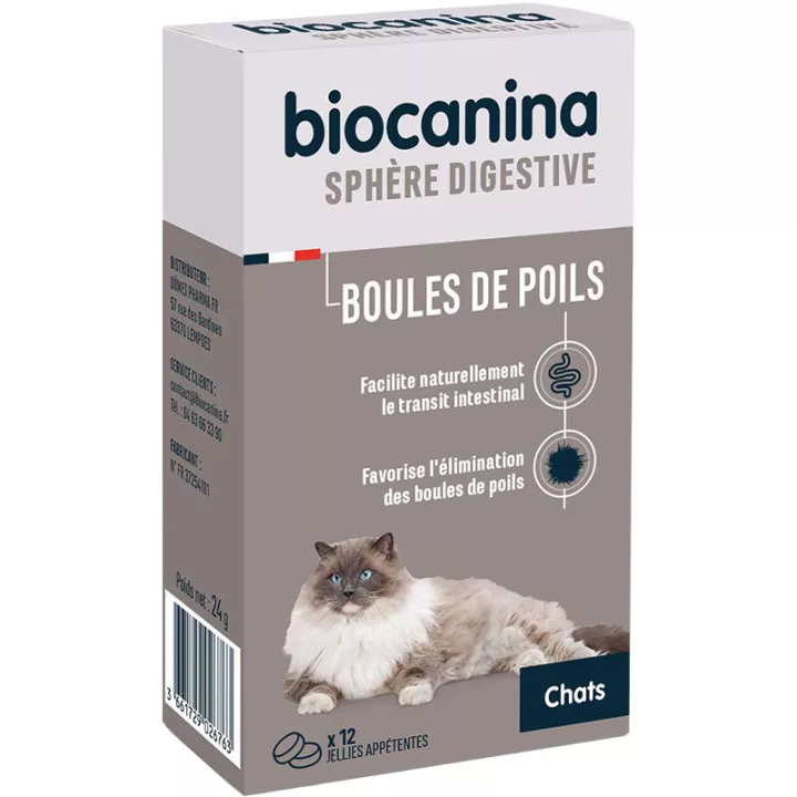 Biocanina Boules de Poils 12 Jellies Appétentes