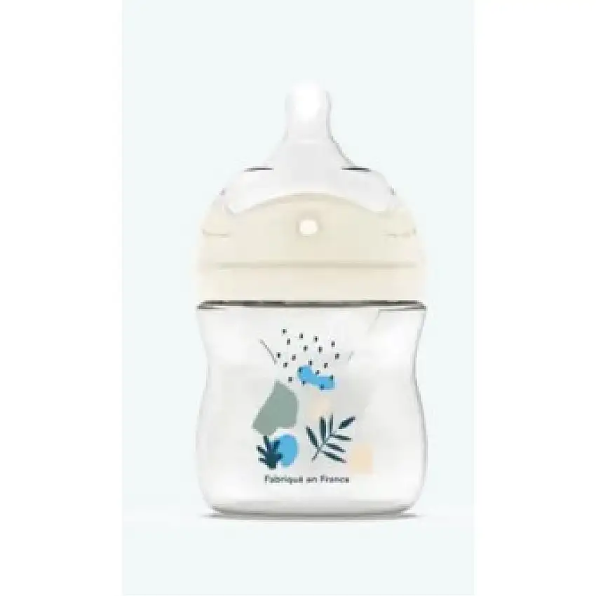 Dodie Biberons Plastique 150Ml 0 à 6 Mois - Bleu Débit 1