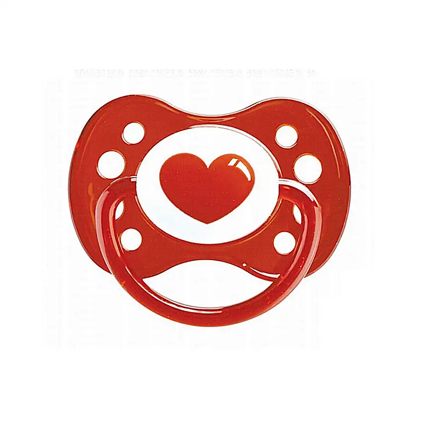 Dodie - Sucette anatomique symétrique silicone 6-18 mois ludique Coeur