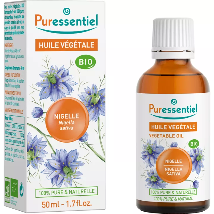 Puressentiel Huile Végétale Bio Nigelle 50 ml