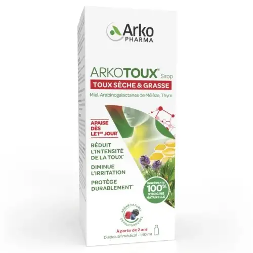 ARKOTOUX Sirop Arôme Fruits Rouges 140 ml