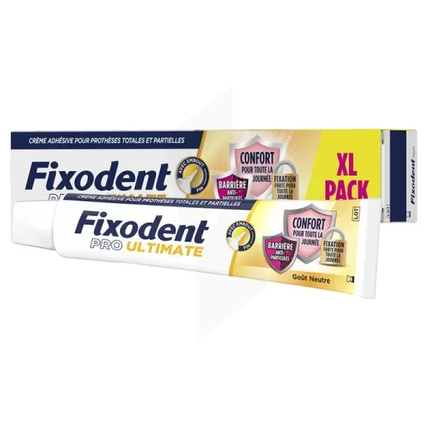 Fixodent Pro Ultimate Crème Adhésive Neutre Tube De 57 G