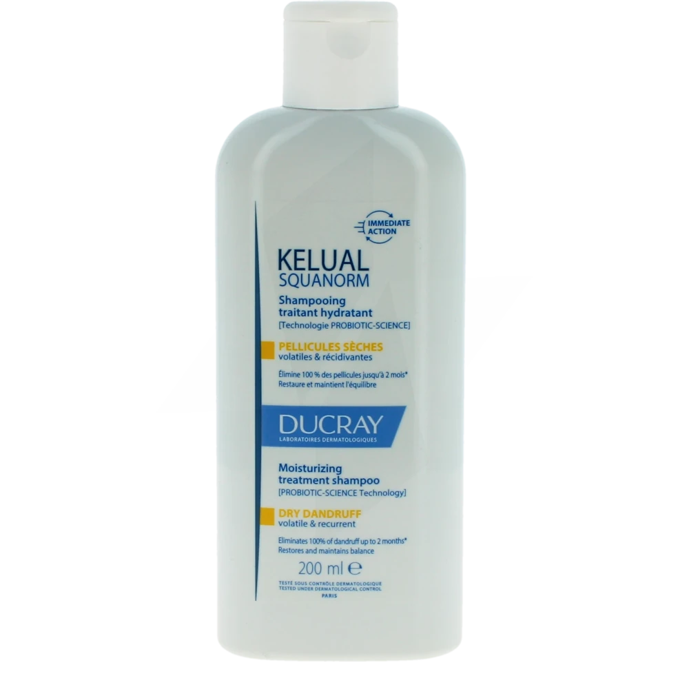 Kelual Squanorm Shampoing Pellicules Sèches Flacon De 200 Ml
