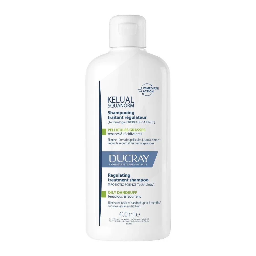 Kelual Squanorm Shampoing Pellicules Grasses Flacon De 400 Ml