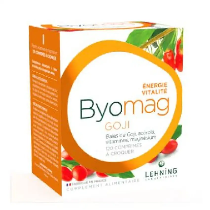 Lehning - Byomag Goji énergie vitalité - 120 comprimés
