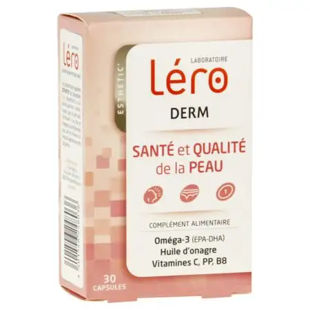 Exthétic' Léro Derm Tonicité, Fermeté et Protection de la Peau 30 Capsules