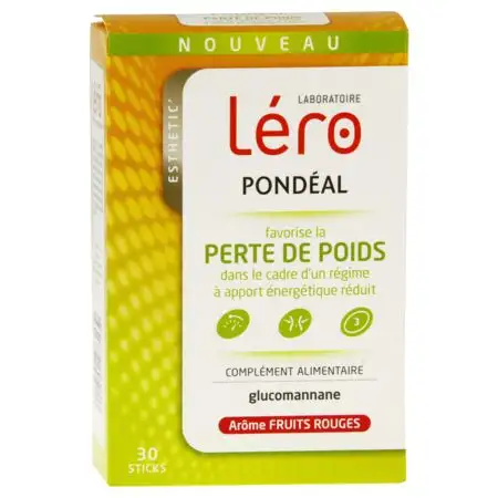 Exthétic' Léro Pondeal Perte de Poids Fruits Rouges 30 Sticks