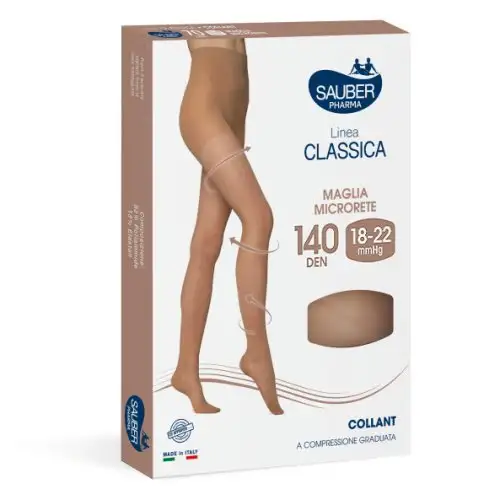 Collants Sauber Pharma Classic Line 140 DEN Couleur claire Taille 2