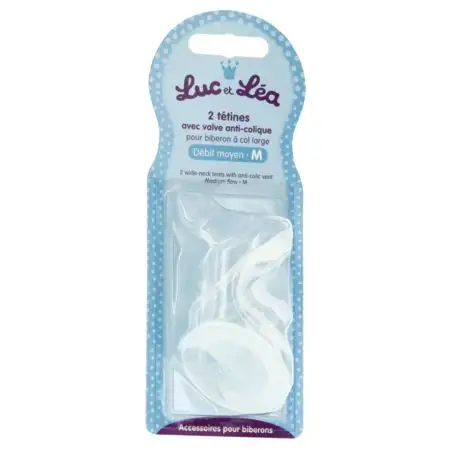 Tétine silicone débit moyen