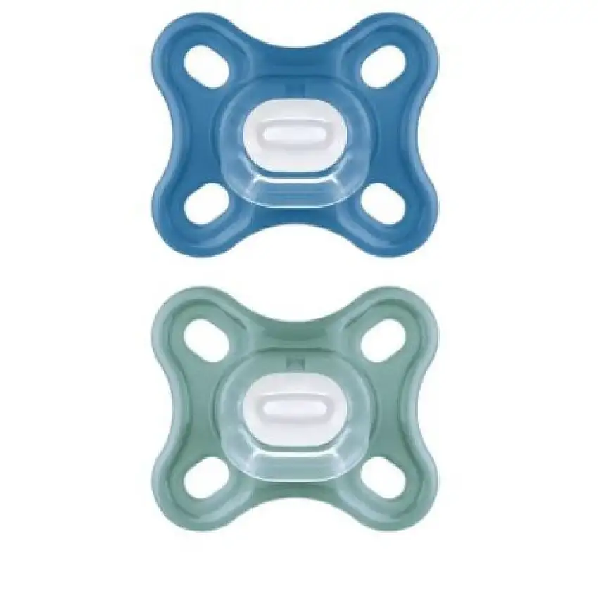 MAM - Sucettes comfort en Silicone 0 Mois et + avec Boîte de Stérilisation - 2 sucettes