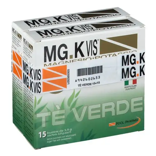 Pool Pharma Mgk Vis Thé Vert Complément Alimentaire 15 + 15 Sachets