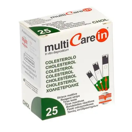 MultiCare IN Cholestérol 25 Bandelettes Pour Autotest