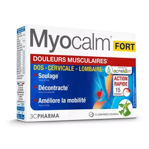 Myocalm Fort Comprimés Boîte De 15