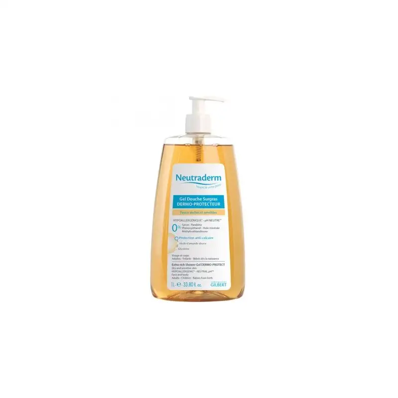 NEUTRADERM gel douche surgras dermteur o-protecpompe 1L