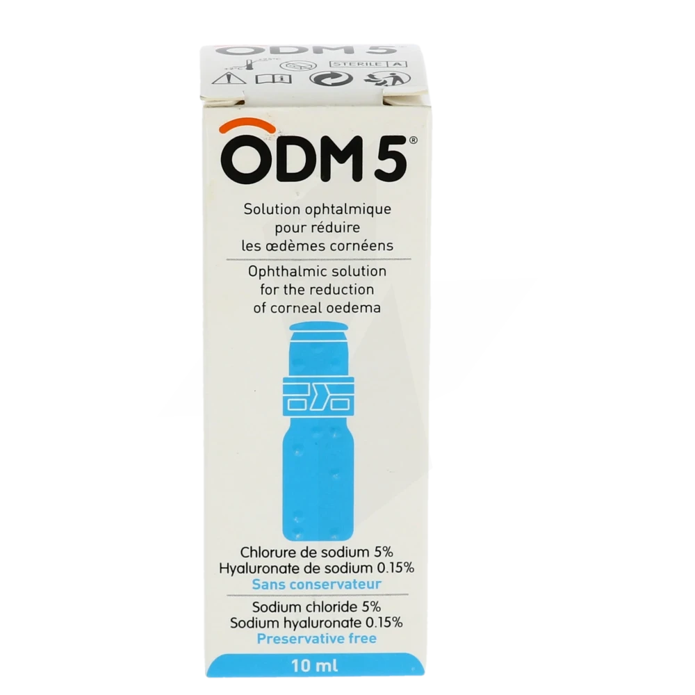 Odm 5 Solution Ophtalmique Oedèmes Cornéens Flacon De 10 Ml