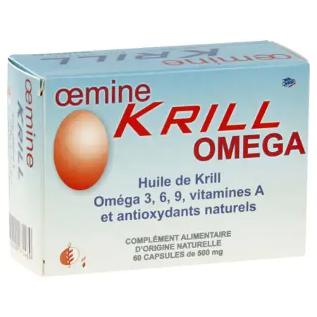 Coeur Et Circulation Oemine Krill NKO 500mg Boite 60 Capsules