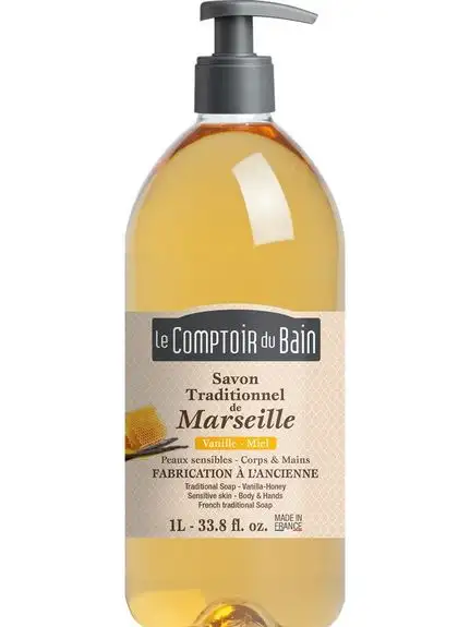 Le Comptoir du Bain Savon de Marseille vanille/ miel 1 litre