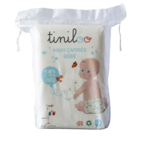TINILOO Maxi Carrés Bébé 60 Cotons