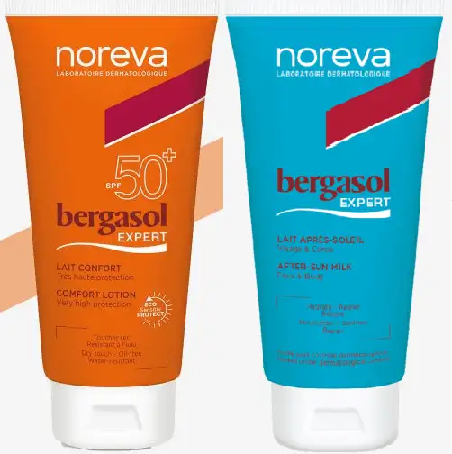 Bergasol Expert Lait Confort SPF50+ 50ml + Lait apres soleil offert