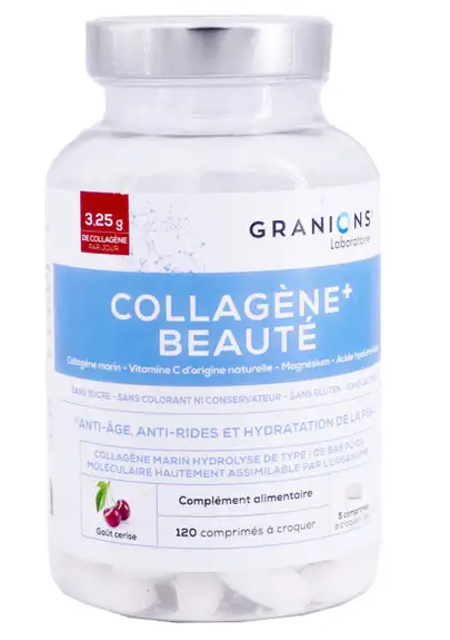 Granions Collagène+ Beauté 120 Comprimés à Croquer - Cerise