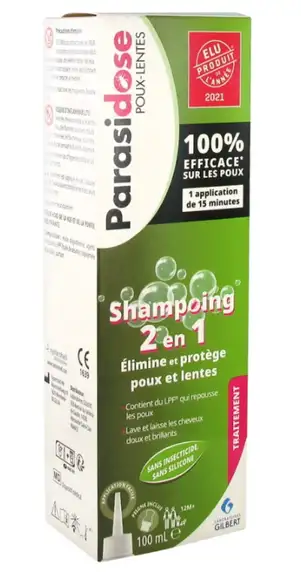 Parasidose Poux-Lentes Shampoing 2en1 100 ml + Peigne