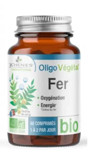 3 Chênes OligoVégétal Fer Bio Comprimés x 60