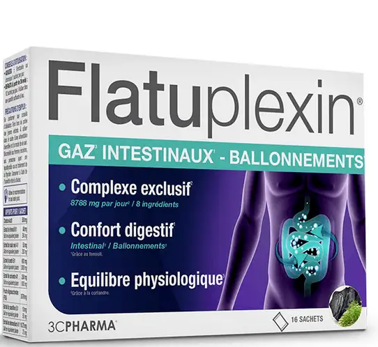 3C Pharma Flatuplexin 16 Sachets