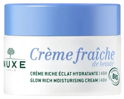 Nuxe Crème Fraîche de Beauté Crème Riche Éclat Hydratante 48H Bio 50 ml