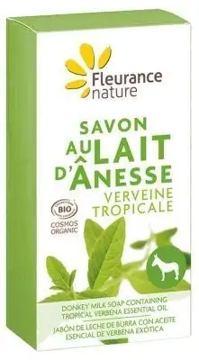 Fleurance Nature Savon Lait d'Ânesse Verveine Tropicale Bio 100 g