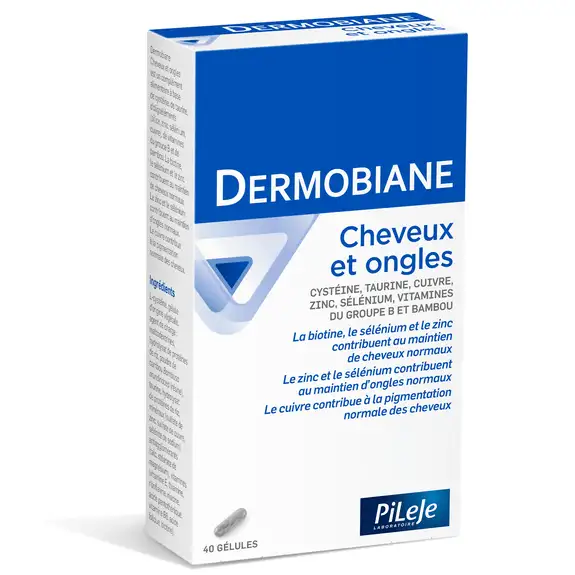 Dermobiane cheveux et ongles 40 gelule Pileje