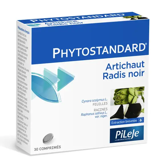 Phytostandard d'Artichaut-Radis noir 30 comprimés Pileje