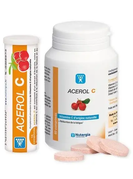 Acerol C pot Nutergia 60 comprimés
