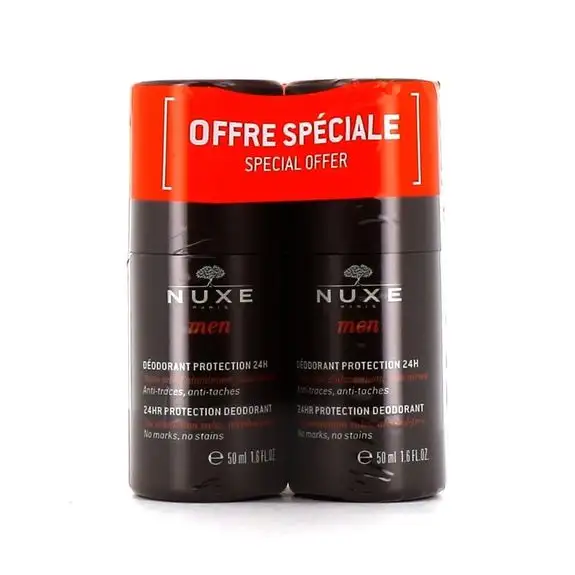 Nuxe Men Deodorant Protection lot 2 X Roll-on 50ml