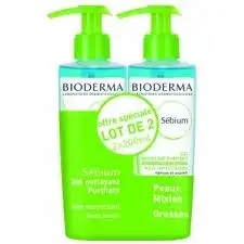 Sébium gel moussant lot de 2*200ml