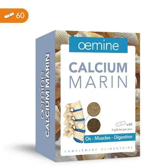 Oemine calcium marin 60 gelules