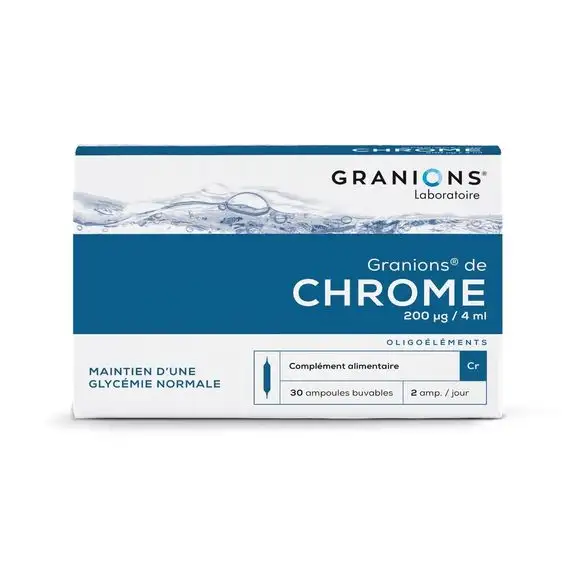 Granions de Chrome 200ug 30 Ampoules