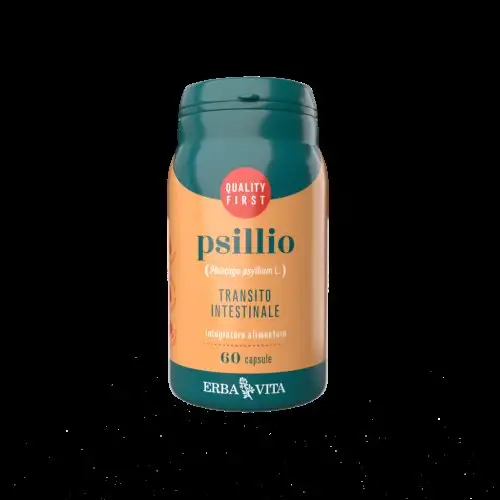 ErbaVita Gélules Monoplanta Psyllium Complément Alimentaire 60 Gélules