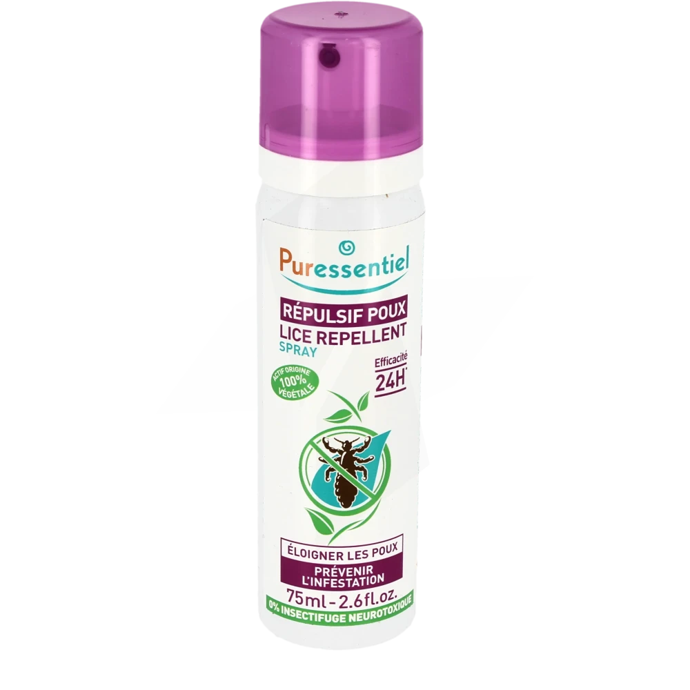 Puressentiel Anti-poux Spray Répulsif Poux 75 Ml