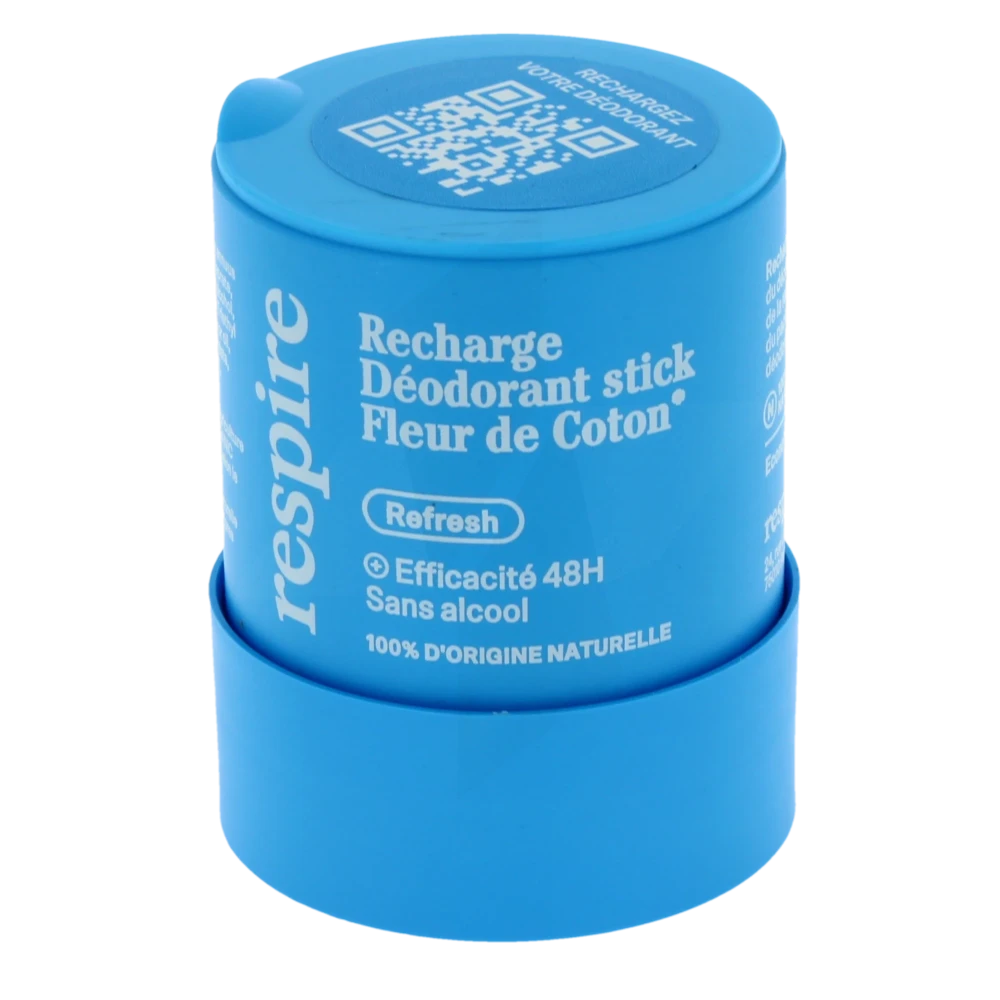 Respire Déodorant Fleur De Coton Stick Recharge De 50 G