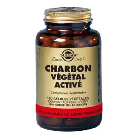 Charbon végétal activé - 100 gélules