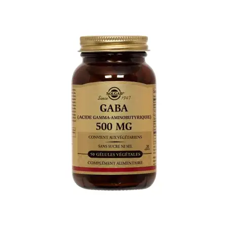 Solgar Gaba 500 mg, 50 Gélules