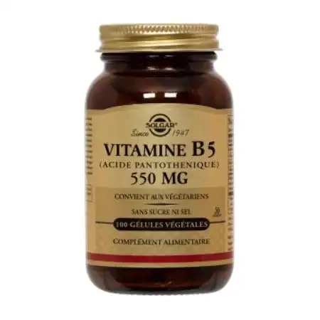 Vitamine B5 550 mg - 50 gélules