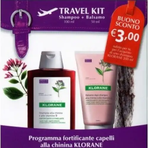 Trousse Voyage Quinine Klorane 100ml + 50ml