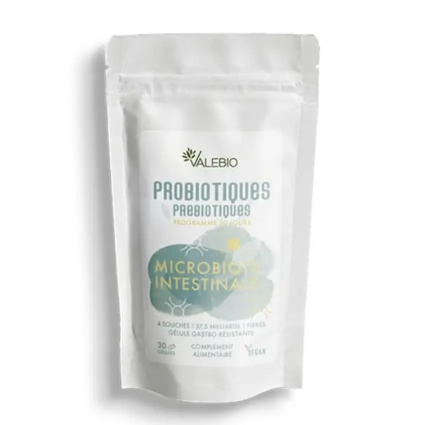 Valebio - Probiotiques microbiote intestinal - 30 gélules