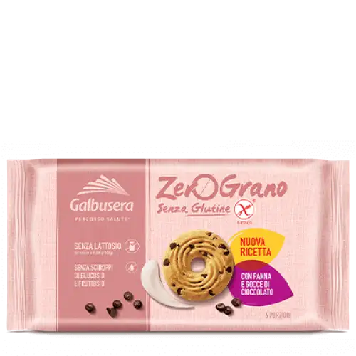 ZeroGrano Sablés Crème Et Pépites De Chocolat Galbusera 220g