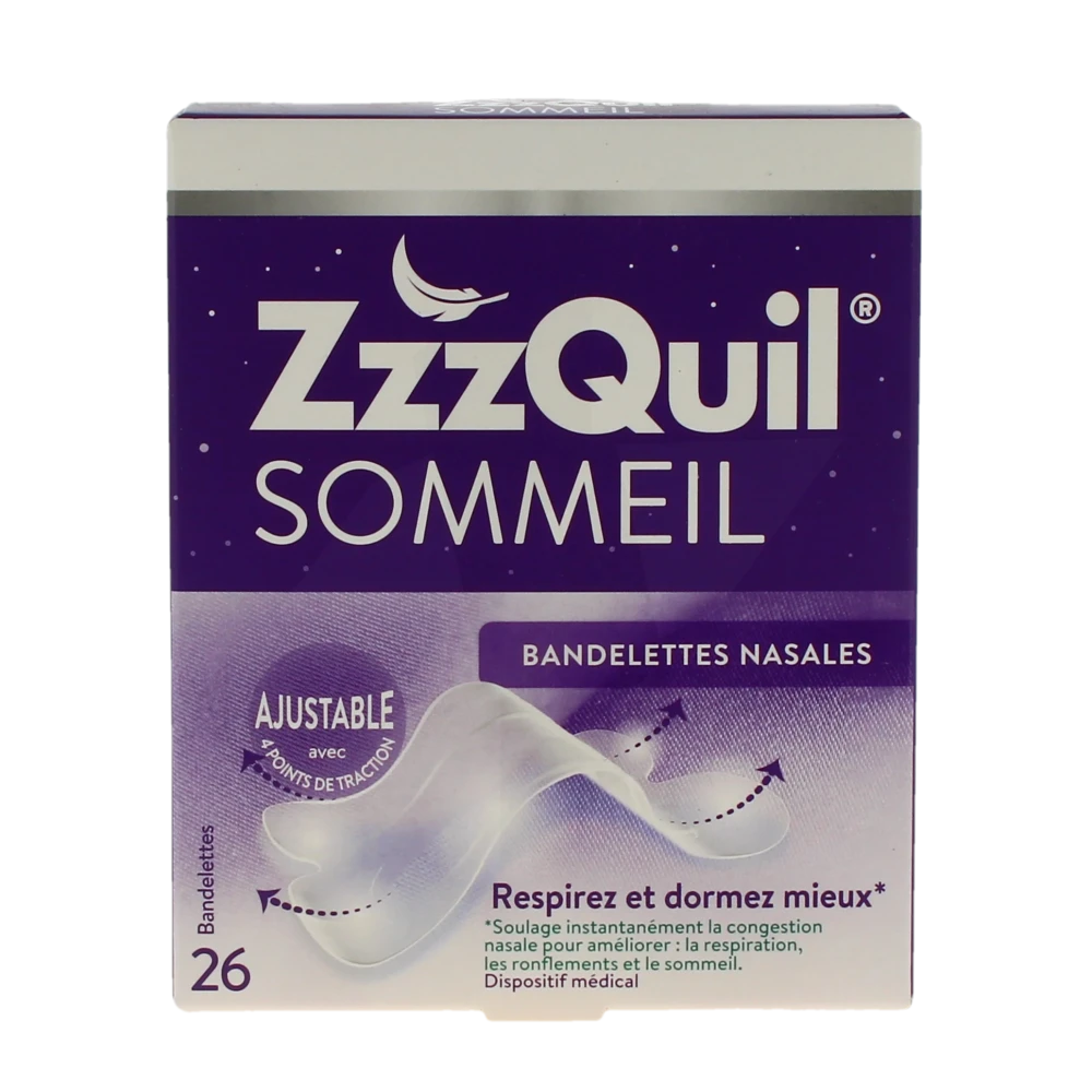 Zzzquil Sommeil Bandlette Nasal Boîte De 26
